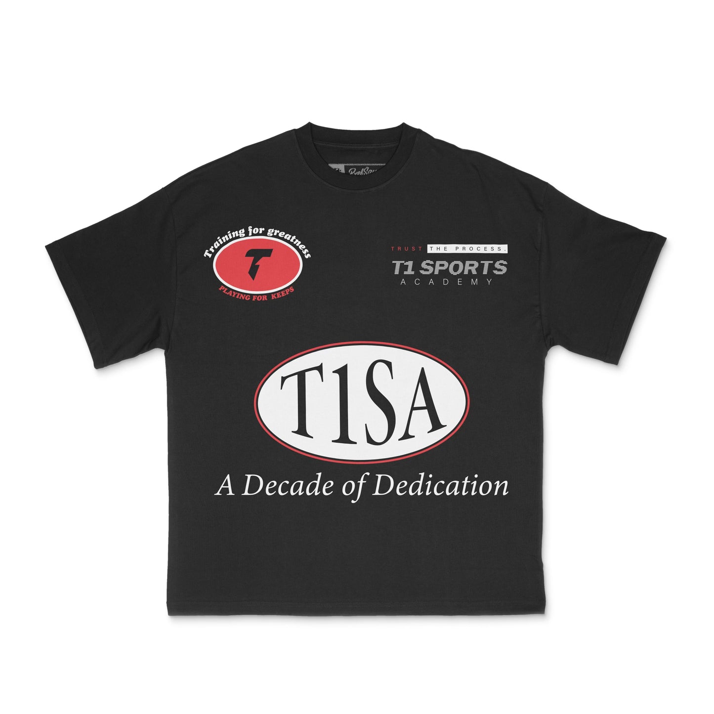 T1SA Men's Black T-Shirt